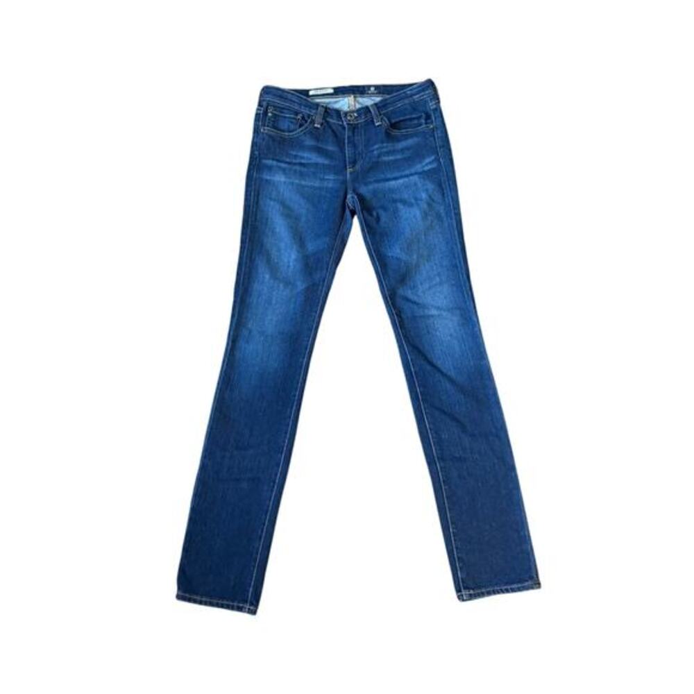 AG Adriano Goldschmied Stevie Slim Straight Jeans Dark Wash Size 27